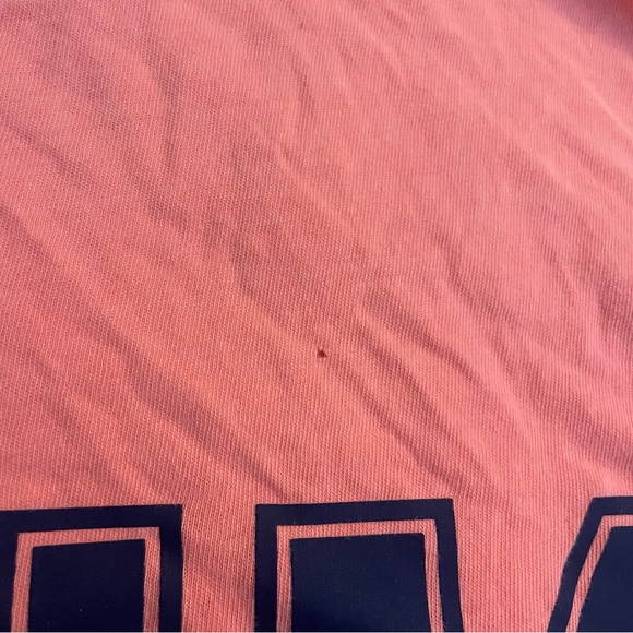 Victoria’s Secret PINK Salmon Orange Logo Long Sleeve Sweater - Picture 7 of 8